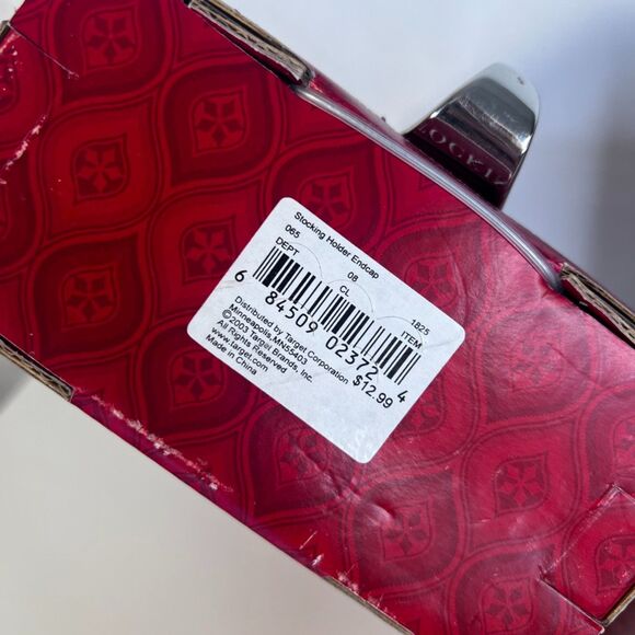 Reindeer Stocking Holder-Set of 2-NEW Silver Christmas 2003 Holiday Mantle Decor - Picture 6 of 6